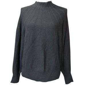 Anthropologie Black Wool Blend Mock Turtleneck Sweater. EC. Size medium